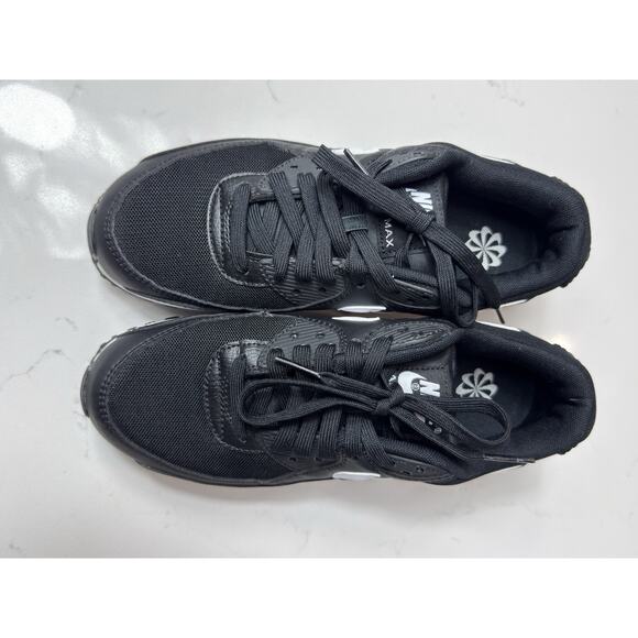 Nike Air Max 90 Shoes Women's Size 8 Black White Running Sneakers DH8010-002 - Picture 2 of 7